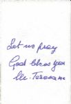 Mother Teresa small signed paper photo