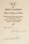 Charles Lindbergh "We" Signed Limited Edition