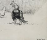 CHARLES DANA GIBSON(Earliest Known Cartoon)