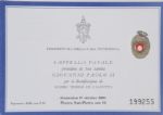 Mother Teresa Beatification Souvenir with piece of Veil