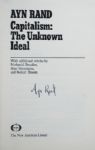 Ayn Rand Signed (Capitalism)