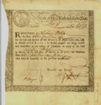 State Of Massachusetts Bay Lottery Bond Issued During The American Revolution 