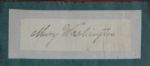 Mary Washington (George‘s Mother) Rare Autograph!