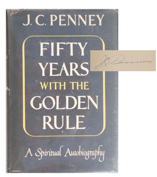 J. C. Penny signed Golden Rule Book