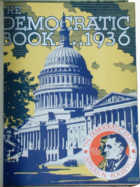 Franklin D. Roosevelt Signed The Democratic Book Embellished