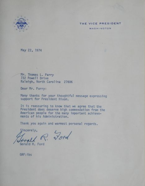 Gerald Ford(Nixon Resignation)