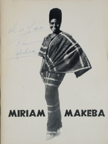 Miriam Makeba Signed Program