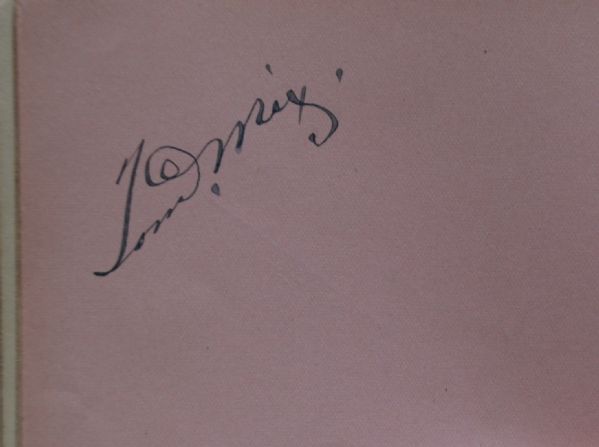 Vintage Autograph Album signed by Mario Lanza, Tom Mix, May West and more!