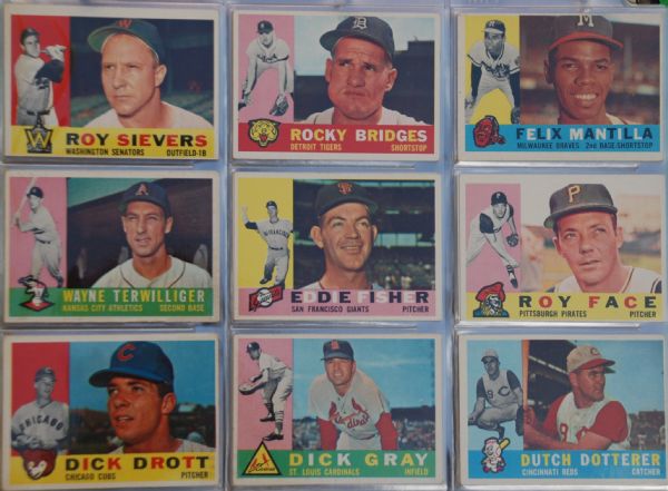 1960 Topps Baseball Complete Collection