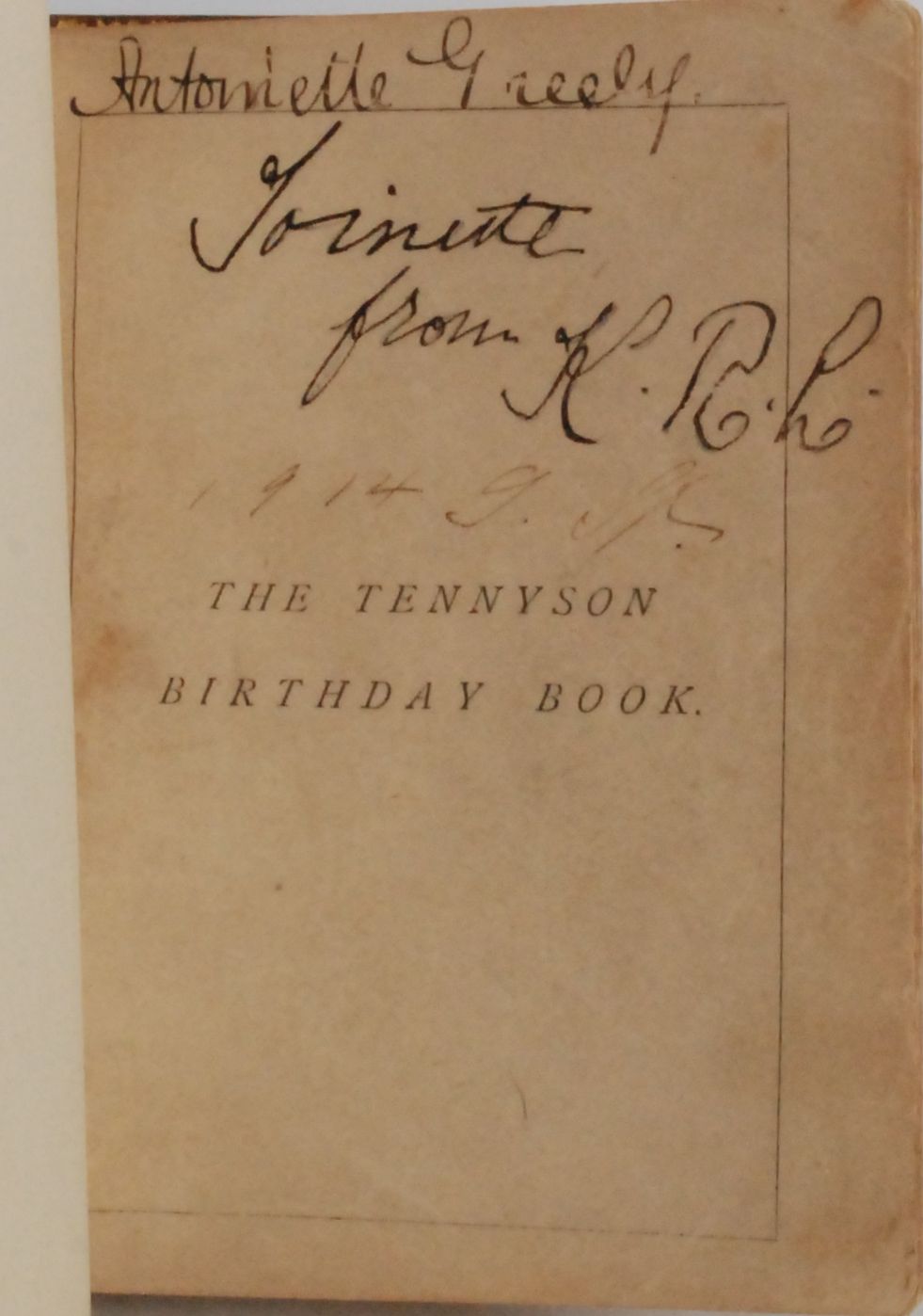 The Tennyson Birthday Book [Book]
