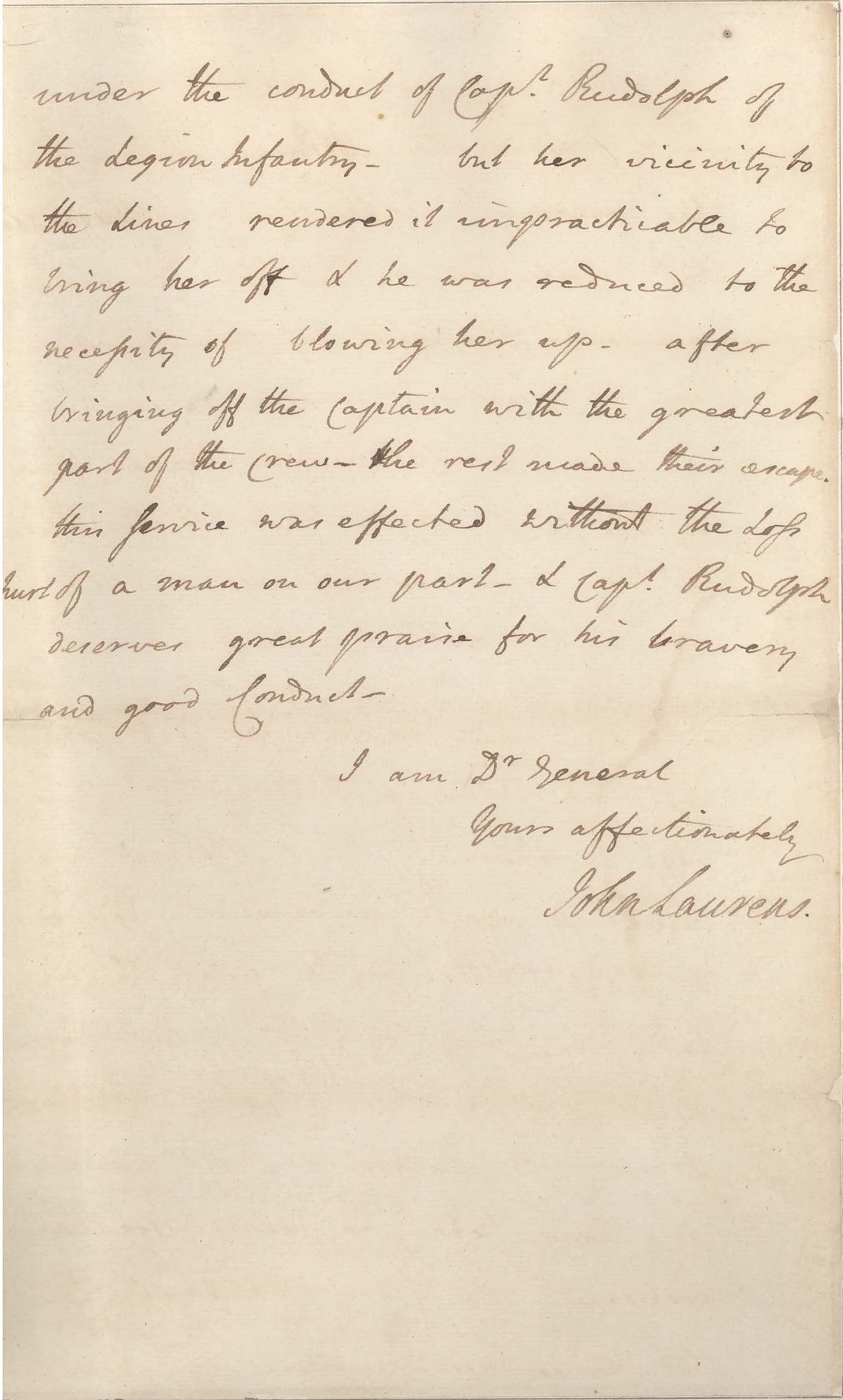 Lot Detail - John Laurens, Historic Letter Very Rare!