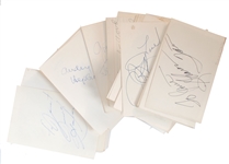 Collection of 132 Female entertainers signatures with Audrey Hepburn, Sharon Tate  and much more!