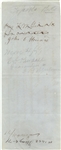 RARE AUTOGRAPHED PROMISSORY NOTE BY GEORGE A. CUSTER