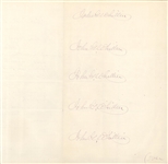 John Greenleaf Whittier _ Sends a letter with 5 signatures 