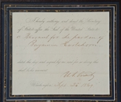 U. S. Grant Signed a Pardon