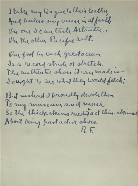 Robert Frost Poem (Unknown Variation)