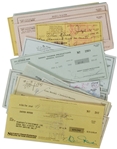 Collection of 91 Signed Checks of Famous Actors.