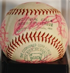 Red Sox team ball with Tony Conigliaro on ball