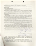 Lot of 3 signed Jimmy Stewart Signed Contracts 