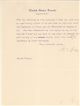 Henry Cabot Lodge Important TLS