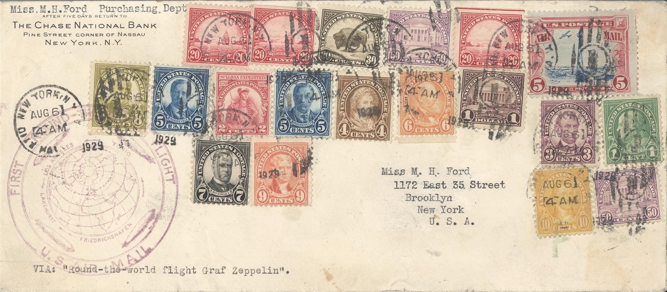 Round The World Cover on the Graf Zeppelin