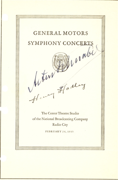 Hadley & Schnabel- Signed General Motor Symphony