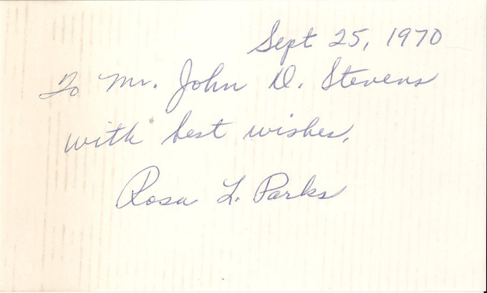 Civil Rights Activist (Parks, Wilkinson & Philips)