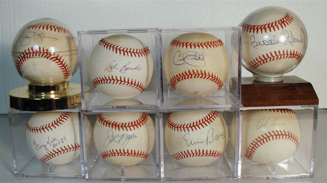 Signed Baseball  Lot with HOF 