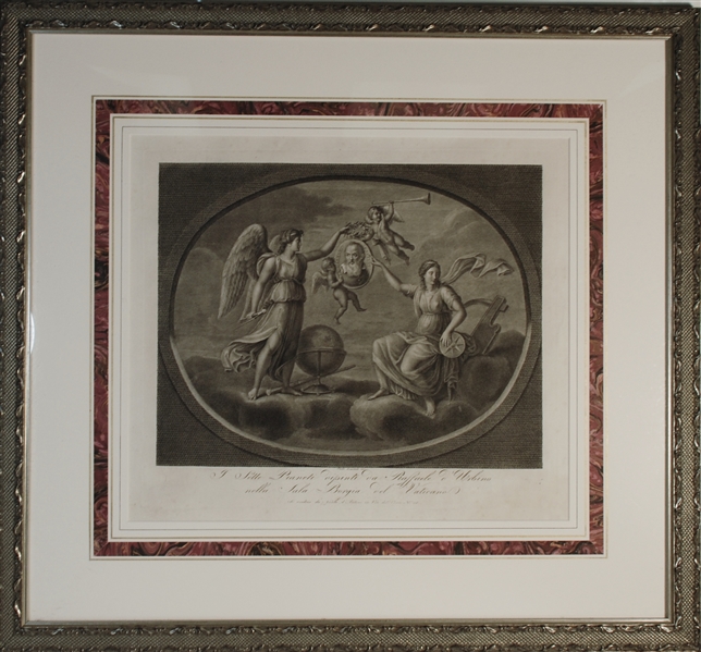 18th Century Engraving of Galileo
