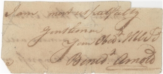 BENEDICT ARNOLD