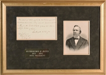 Rutherford B. Hayes AQS about Criminals and Jail