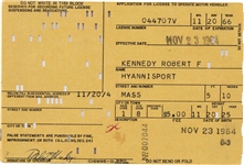 Robert Kennedy (Driver License Application)