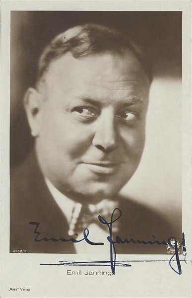 Emile Jannings Signed Postcard