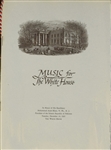 John F. Kennedy, White House Programs, Menus ,Invitations, Notes- Jacqueline Kennedy Hand-Written Note
