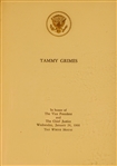 John F. Kennedy, White House Programs, Menus ,Invitations, Notes- Jacqueline Kennedy Hand-Written Note