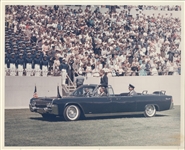 Kennedy Administration- Cancelled dinner menu, Prayer card, Commemorative Book “John F. Kennedy 1917-1963,” Bachrach JFK portrait, vintage JFK limo photo dated June 1963.