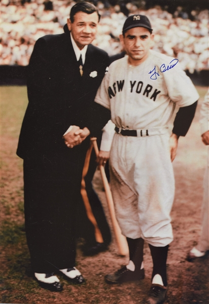  Yogi Berra with Babe Ruth