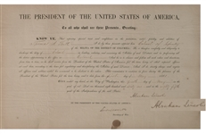 Abraham Lincoln Signed Appointment