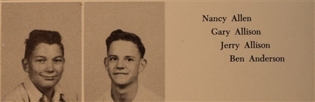 Buddy Holly Senior yearbook (1955