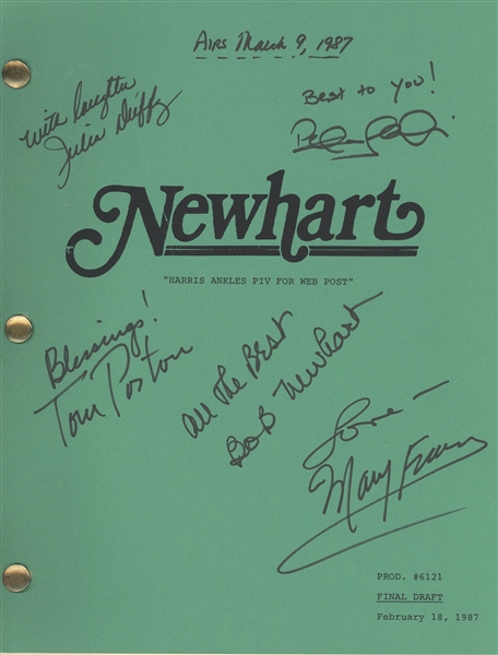 Bob Newhart Show Original Cast Signed Script 