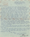 Stan Laurel -2 Signed Letters