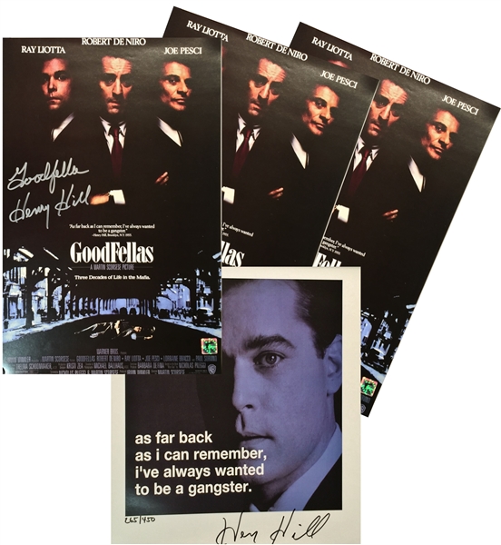 Henry Hill Signed Goodfellas Themed Posters