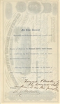 John C. Fremont Signed Stock