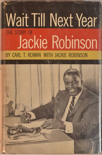 Jackie Robinson inscribed book Wait Till Next Year