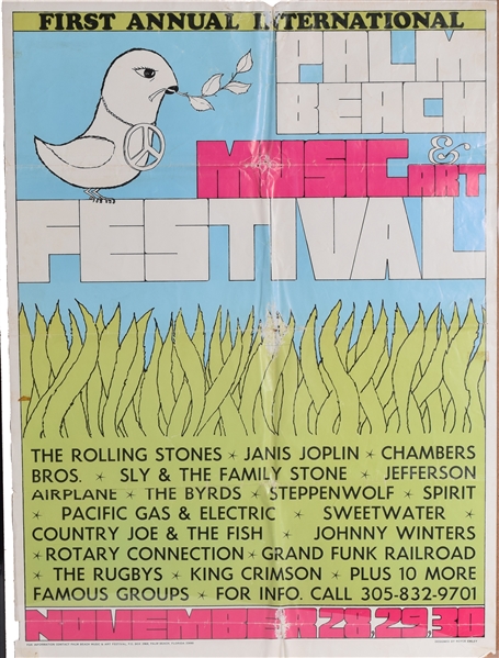 The Palm Beach Music & Art Festival; aka, “Woodstock South”) Poster