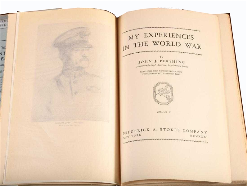 Pershing INSCRIBED Experiences in World War to the Wife of his Commander of the Third Army