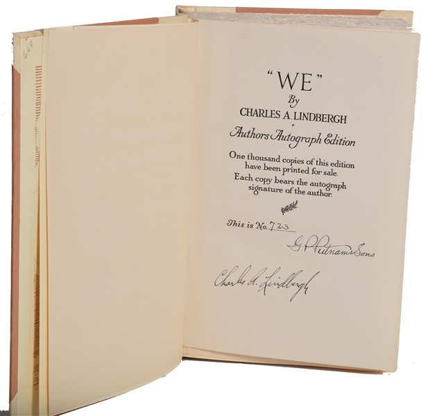 Charles A. Lindbergh Presentation Copy of We Signed