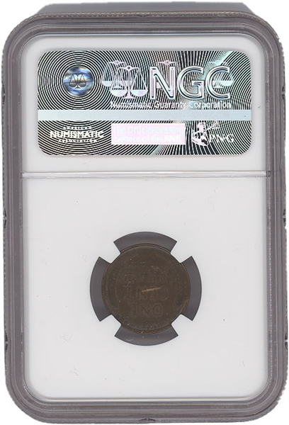 1922 No D penny – AU53 Brown 