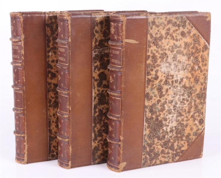 McKenney & Hall, History of the Indian Tribes of North America, 1865, Three Volumes
