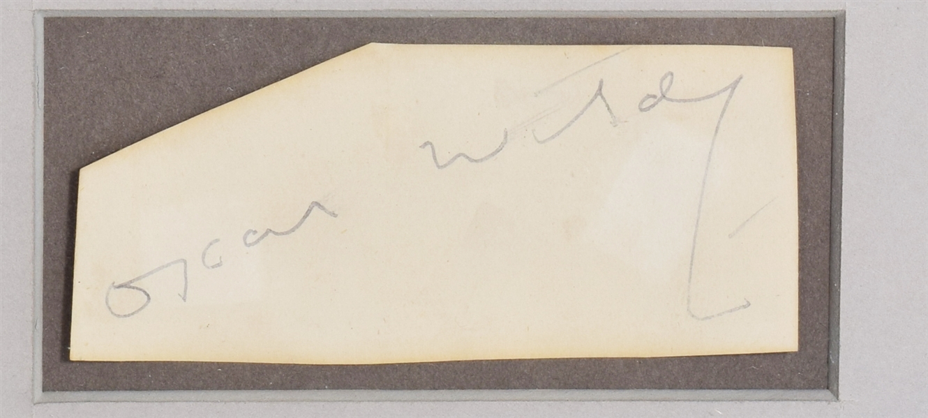 Rare Oscar Wilde ink signature